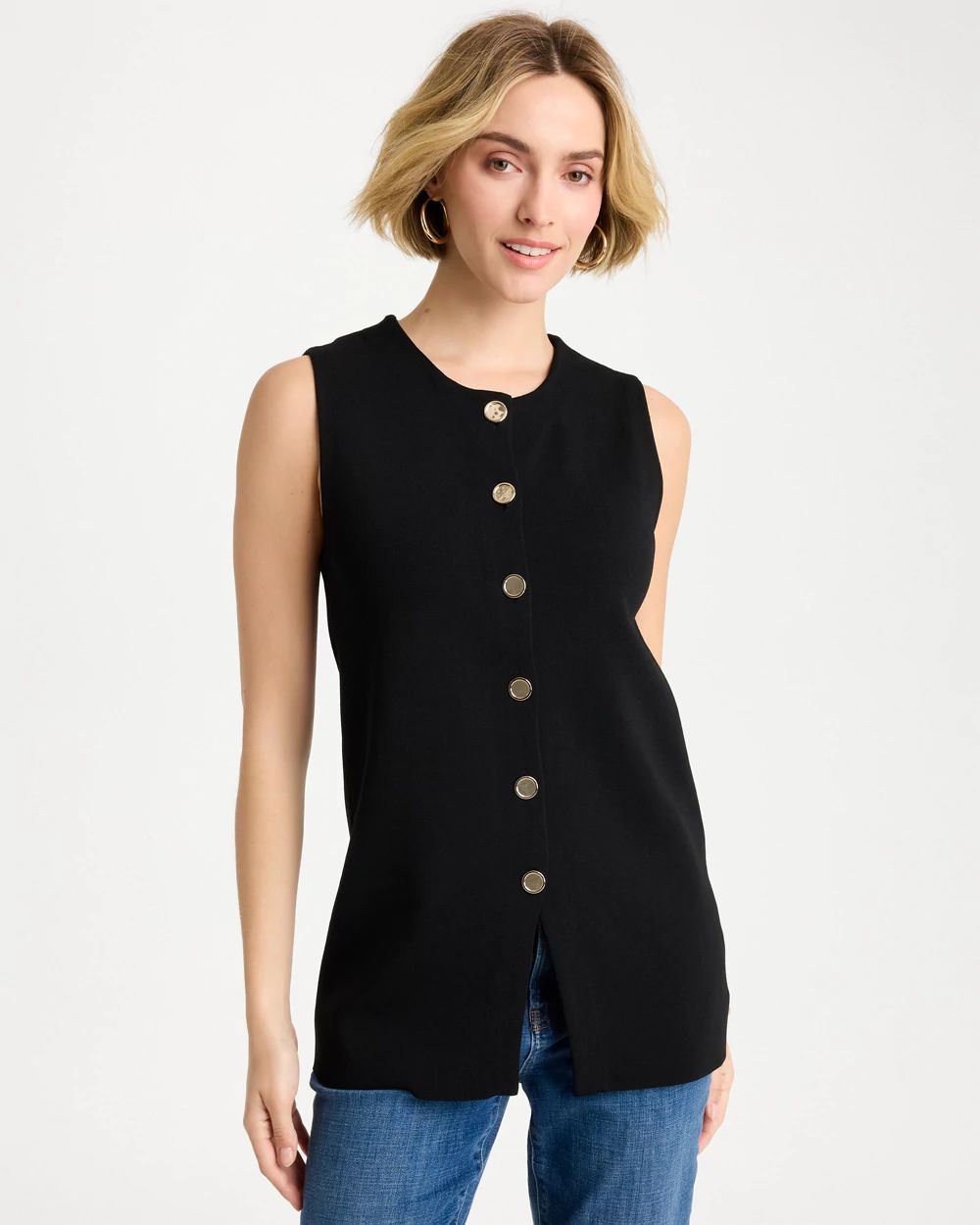 Refined Crewneck Sweater Vest | Chico's